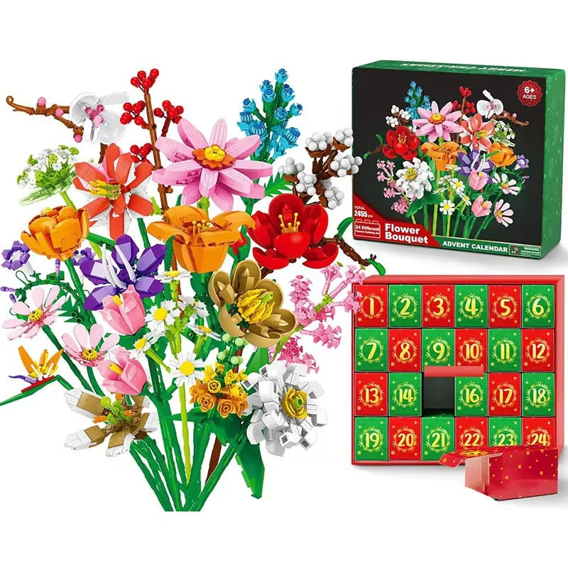 24 Days Countdown Calendar Gifts Box 3D puzzle Toys Set